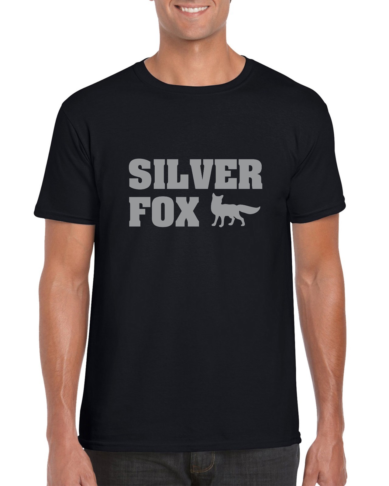 Silver Fox T Shirt Tshirt Fancy Dress Retirement Birthday Secret Santa Work Gift