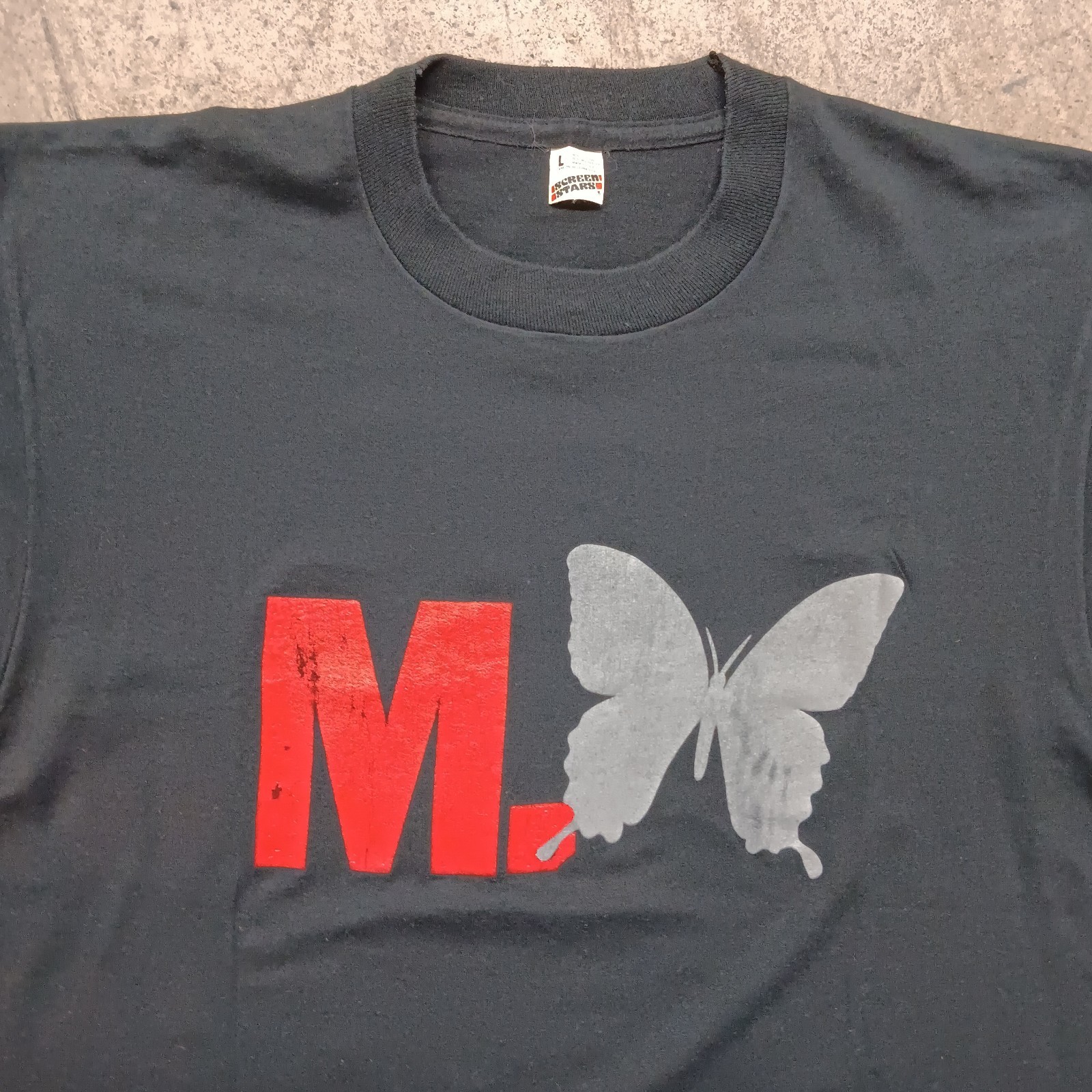 Rare 80s Vintage M. Butterfly David Henry Hwang Broadway Merch Shirt L 20×26.5