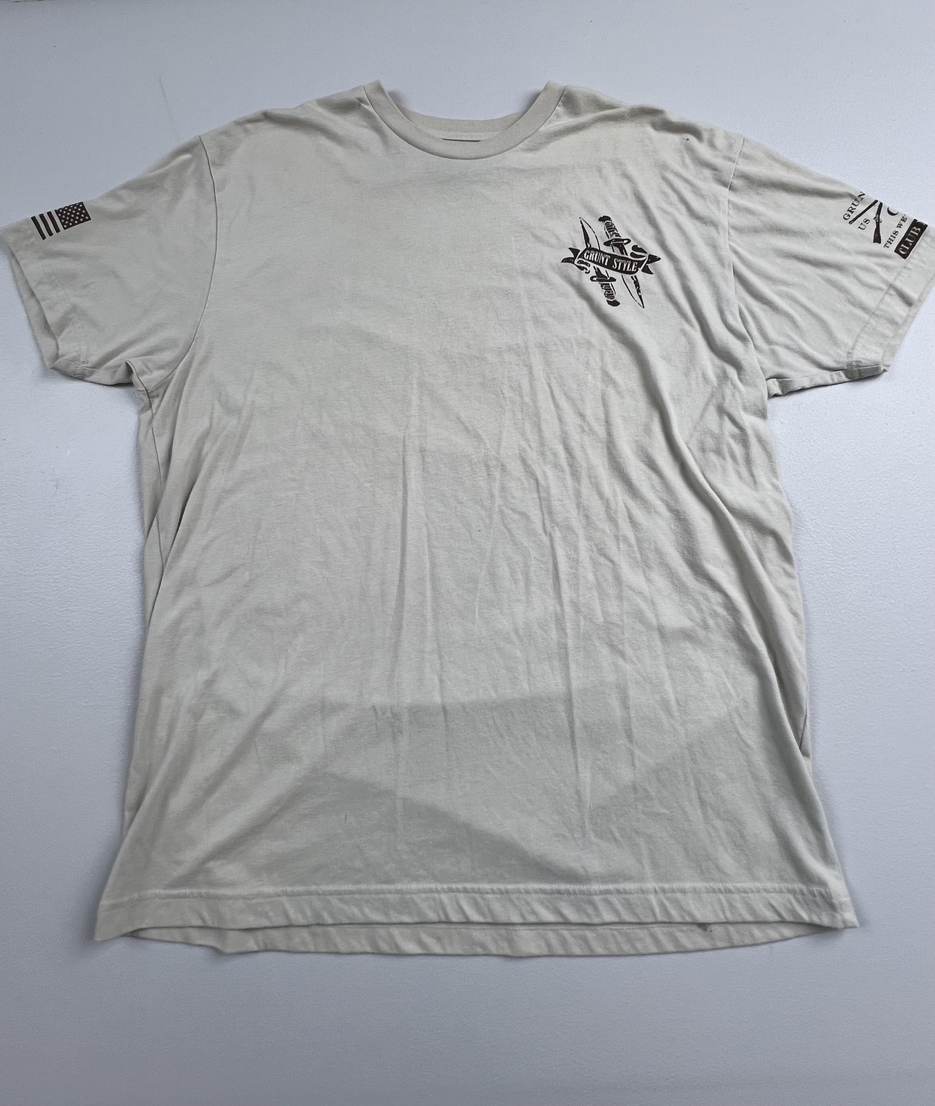 Grunt Style Shirt Mens 2XL Death Before Dishonor Skull Graphic Tee Patriotic