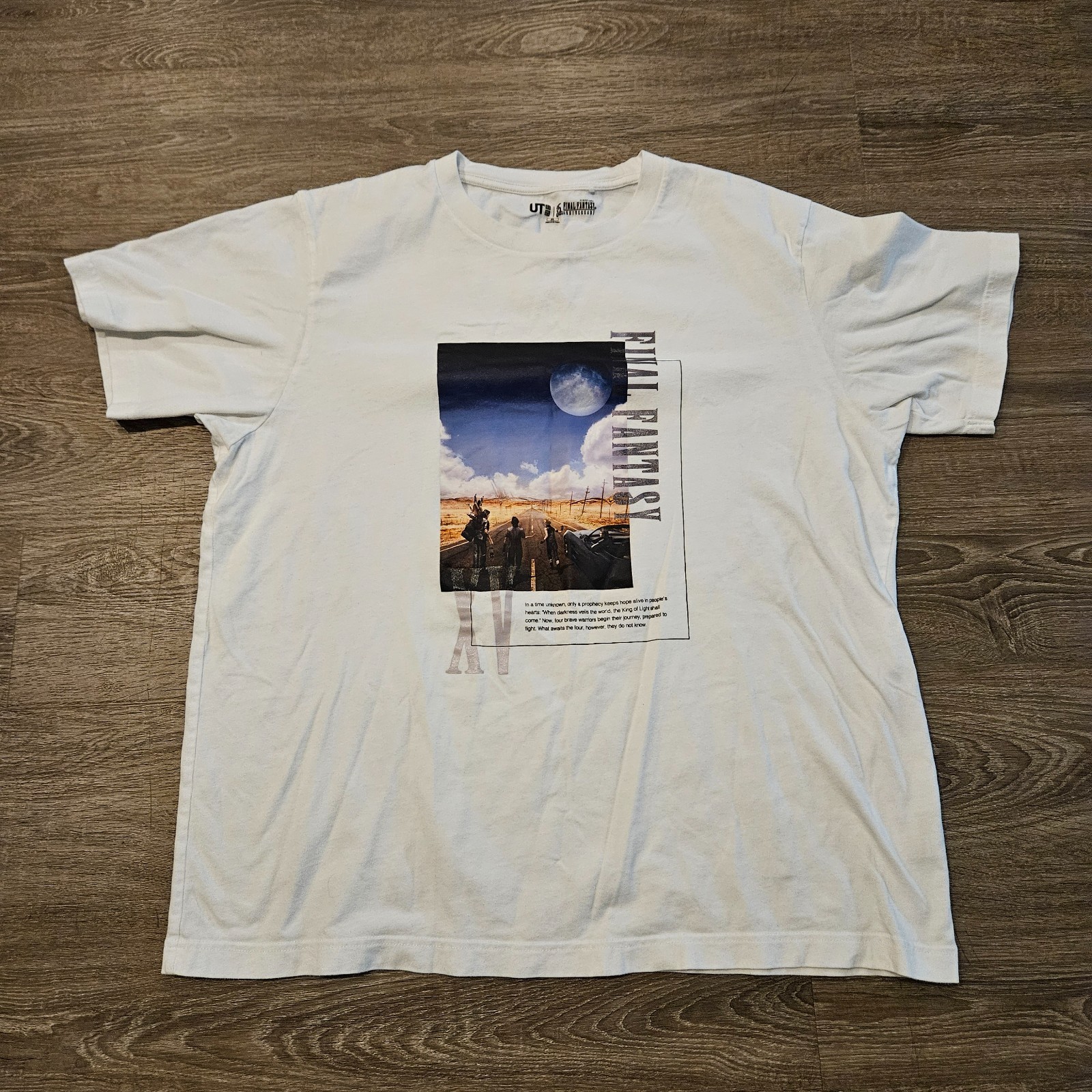 Uniqlo UT Final Fantasy XV 35th Anniversary Graphic T Shirt White Men&rsquo;s XL