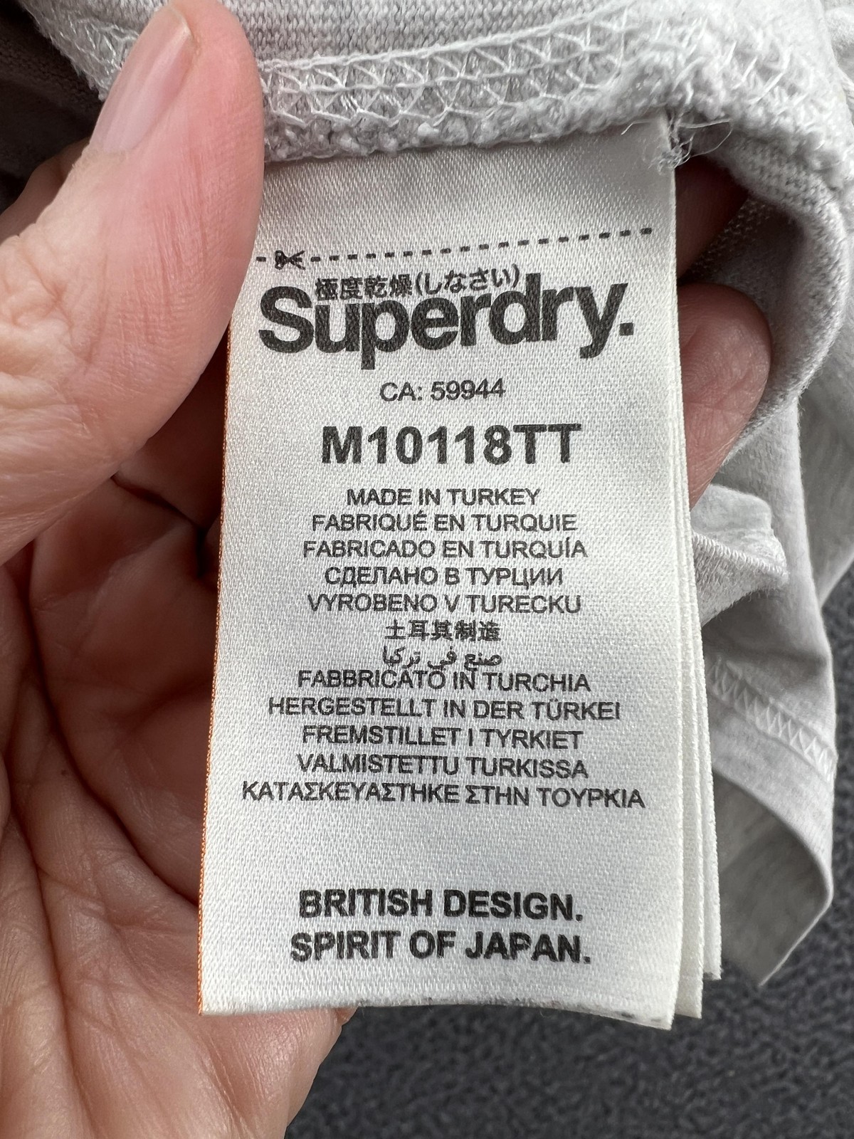 Superdry Shirt Mens Small Navy Gray Colorblock Graphic Tee Shirt Store Tokyo