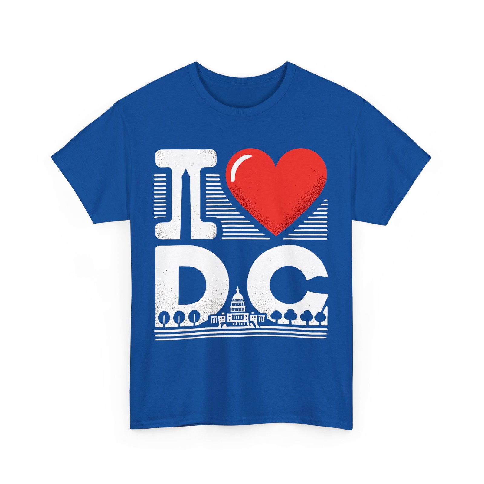 I Love DC, Washington DC Icons and Heart T-Shirt