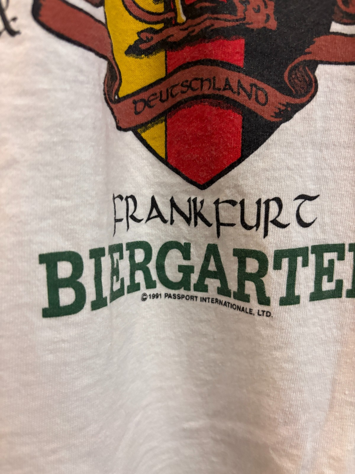 Vintage 90s Tavern Schicks Biergarten Frankfurt Lagers Shirt Medium Pub Beer