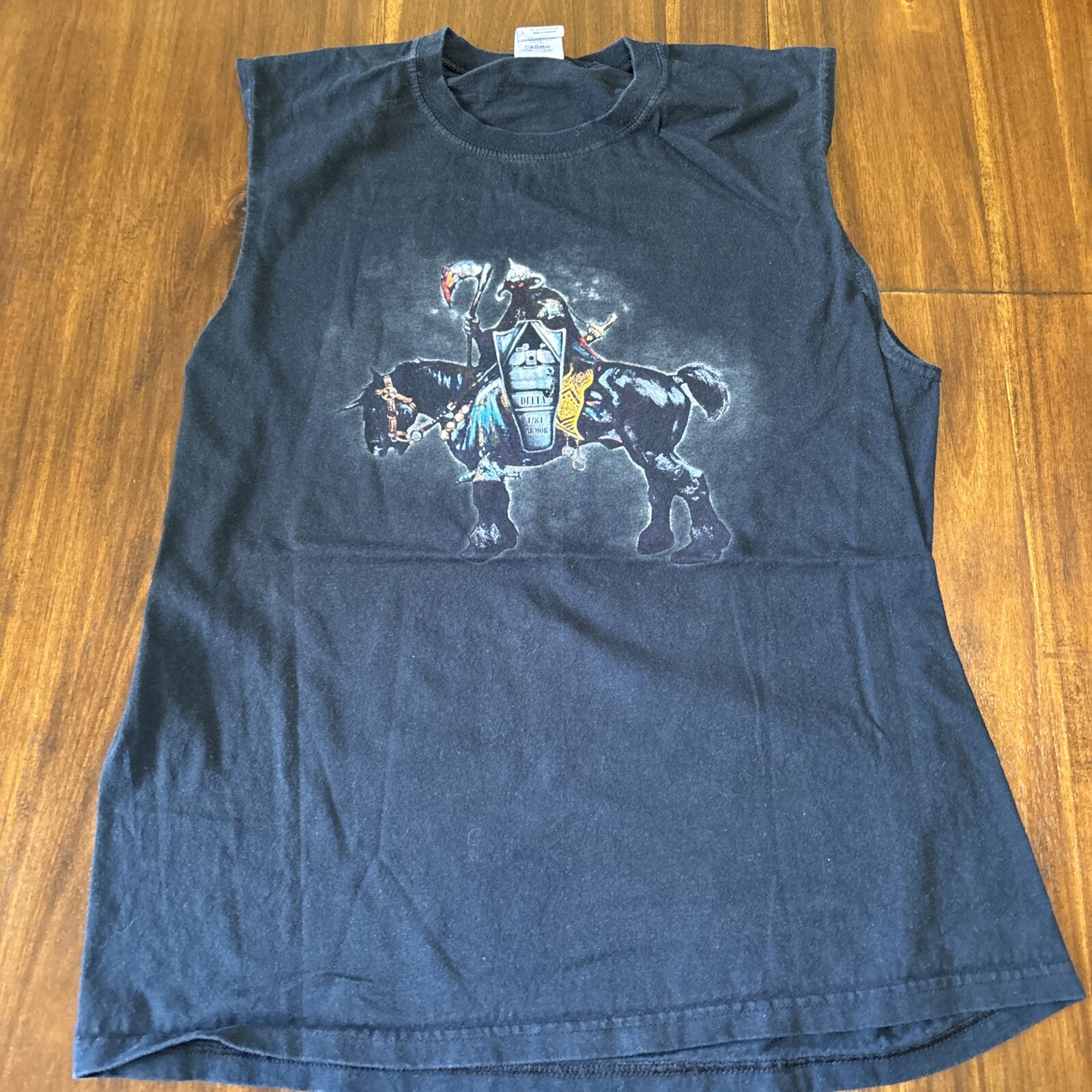 Vintage Delta 1/81 Armor Warlords Sleeveless Shirt Large