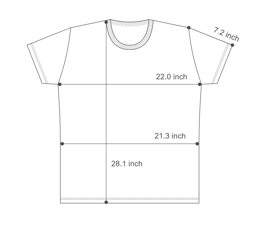 Son of a Tailor Smoky Blue Custom T-Shirt Large Supima Cotton