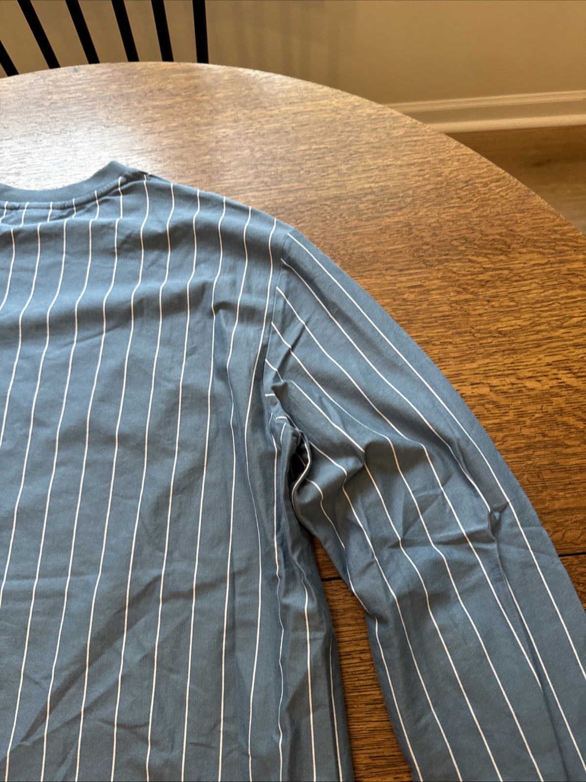 Lacoste Live men’s big logo long sleeve shirt SZ L Blue White