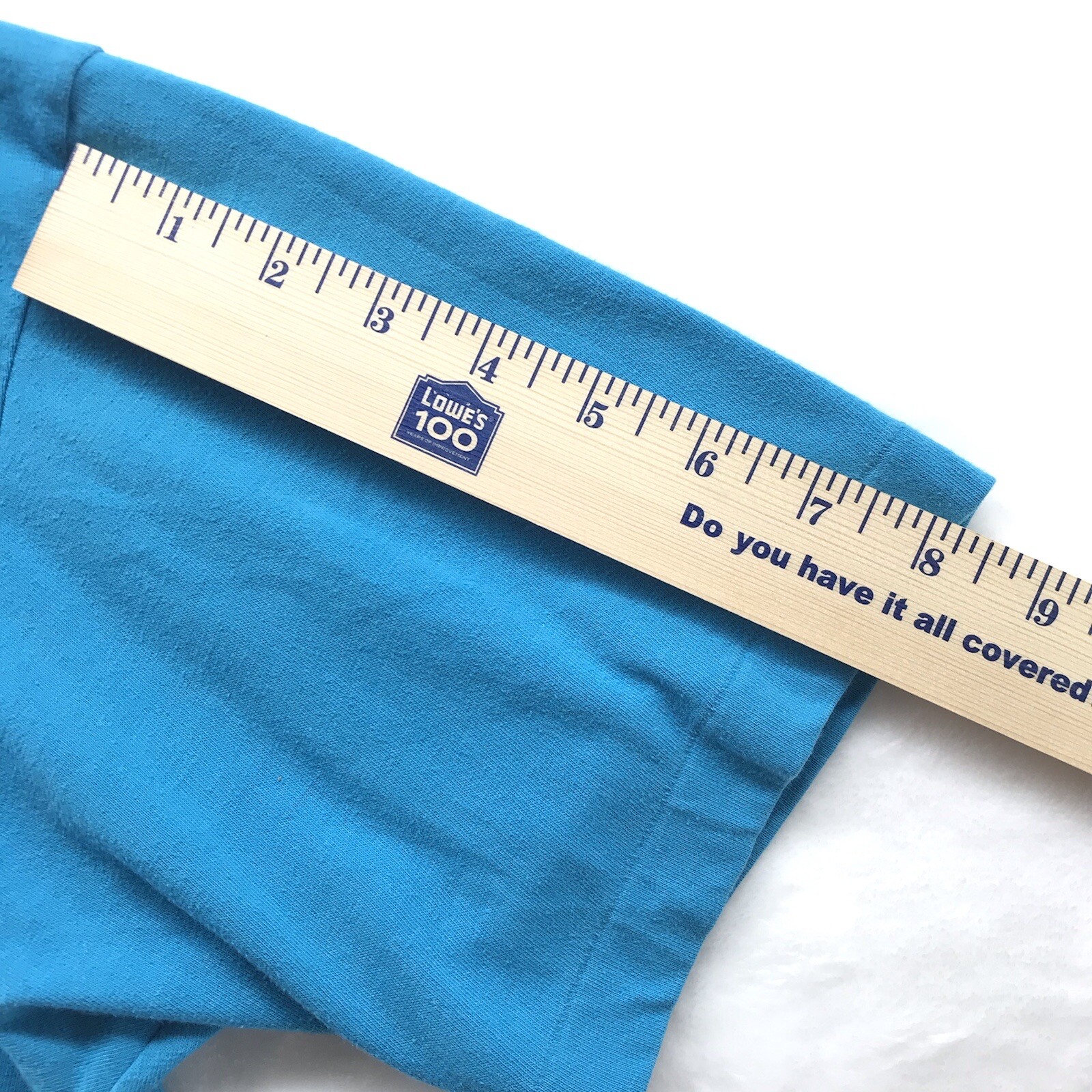 Vintage Hanes 50/50 Tshirt XL Blue Crewneck Combed Cotton Blend Single Stitch