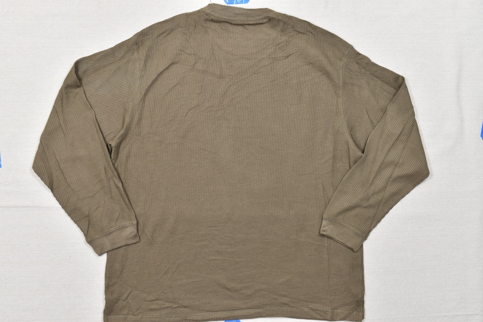 Alpine Lakes Men&rsquo;s XX-Large Brown Waffle Knit Performance Long Sleeve Tee Shirt