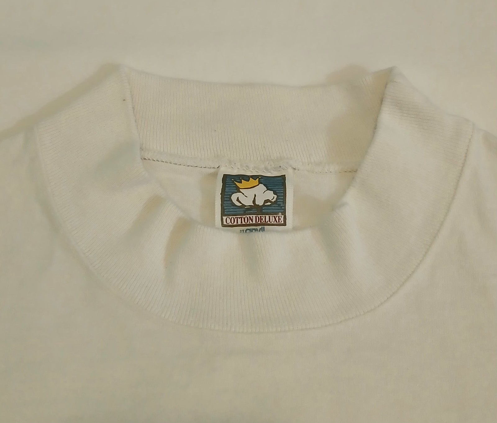 Vintage Andrew Carson T-Shirt XL Mens White High Neck Skiing Snow Sport 1991 USA