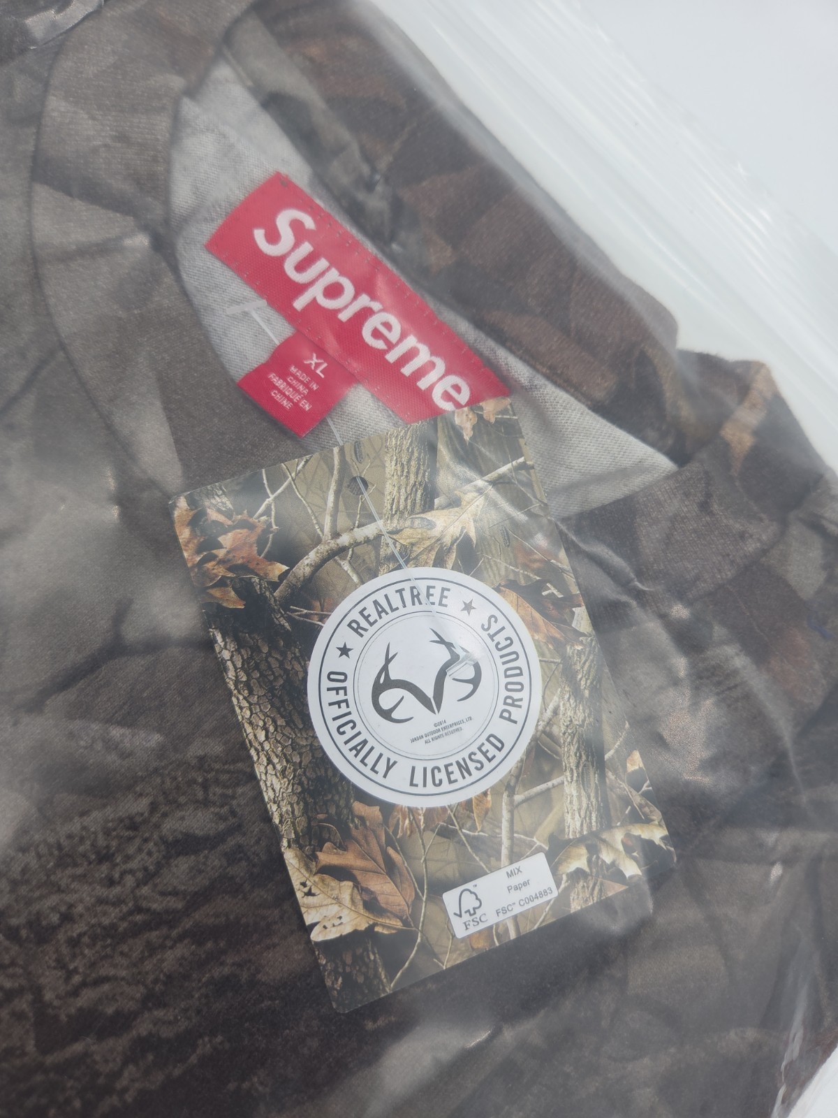 Supreme Rhinestone Script S/S Top SS26 Size XL Realtree Camo NYC Sold Out InHand
