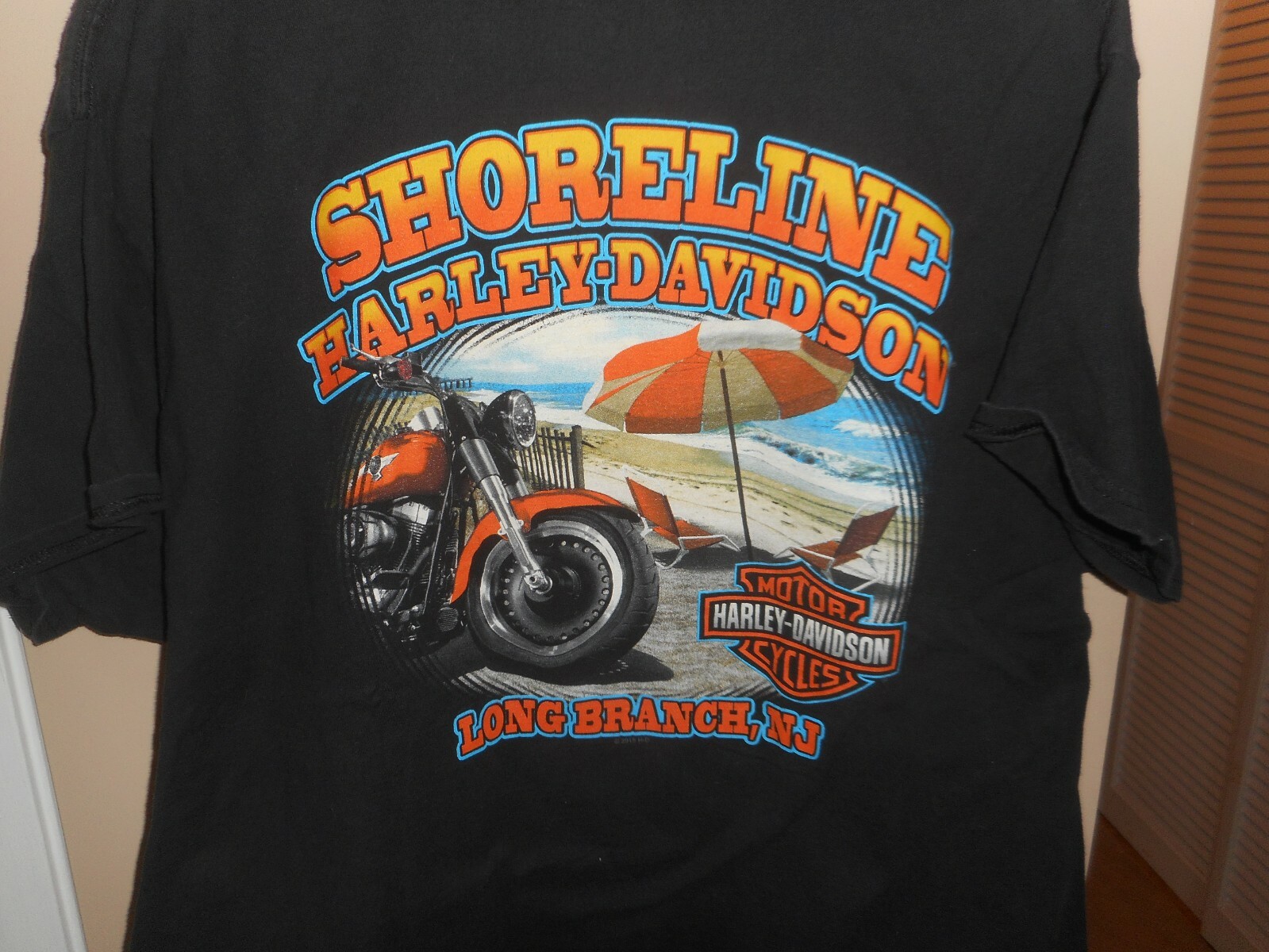 Harley Davidson Beefy RK Stratman 100% Cotton (Shoreline HD) Black T-Shirt XL