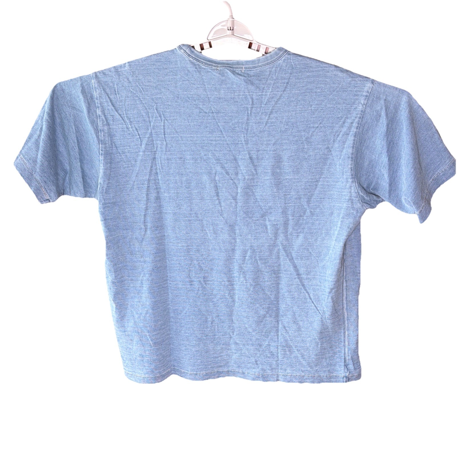 Buck Mason New IndigoDipped Yuma 90s Boxy Pocket Tee Mens Medium Blue SS