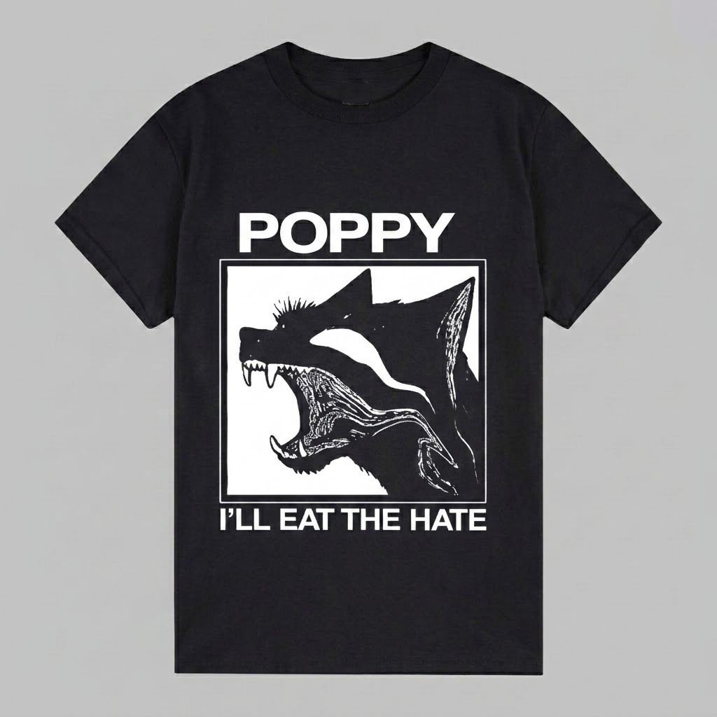 Poppy Constantly Nowhere Tour 2026 I Will Eat The Hate T Shirt All Sizes CB1452