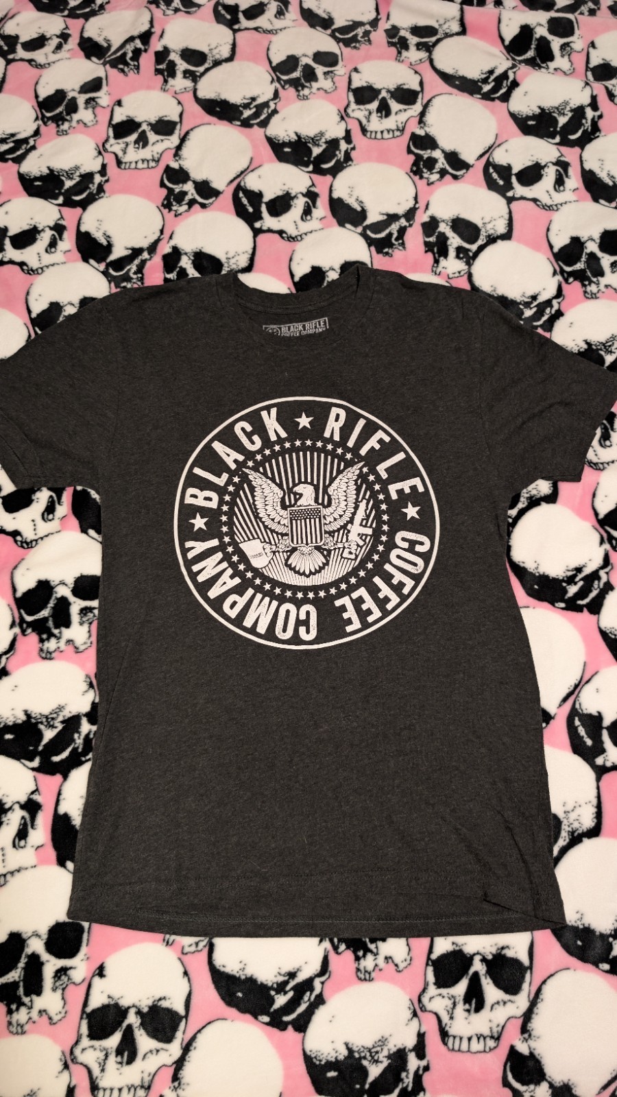 Black Rifle Coffee Company Logo T-Shirt Mens Sz Small, Dark Gray, Short Sleeve