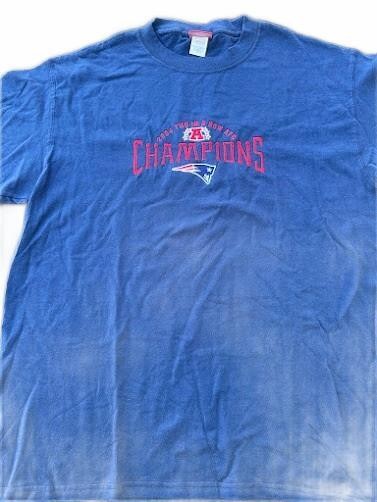 2004 Patriots AFC Champions NFL T-Shirt Large