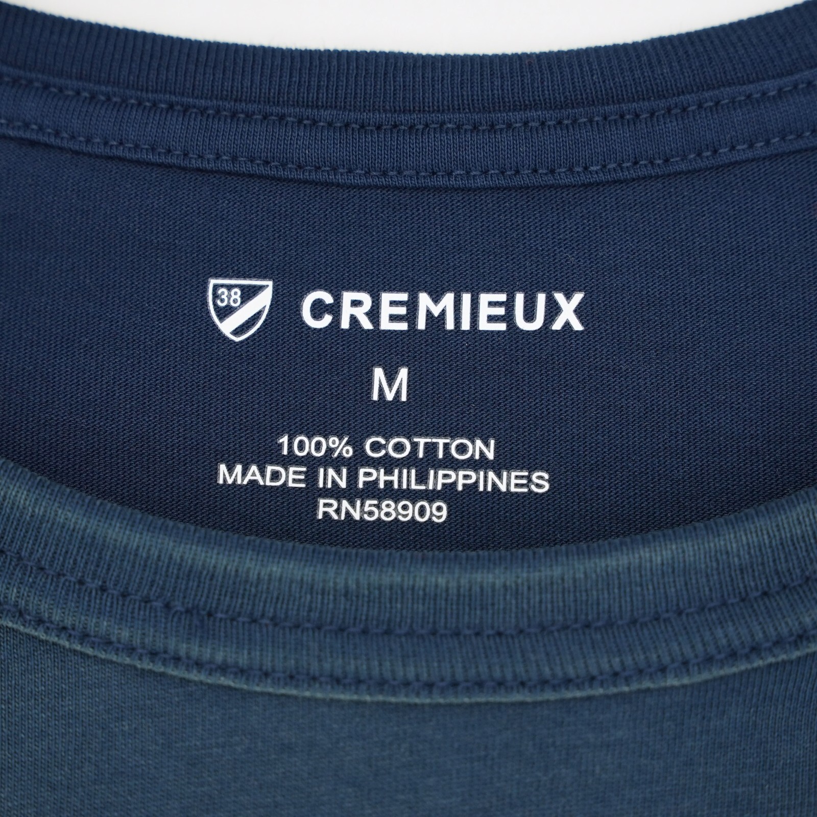 Cremieux Men&rsquo;s Long Sleeve Shirt M Blue Solid National Park Fish 100% Cotton NWT