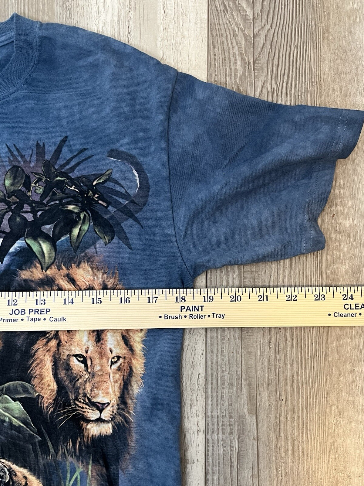 Vintage Tie Dye Shirt Sz Small Big Cats Lion Leopard Tiger Panther Delta Tag