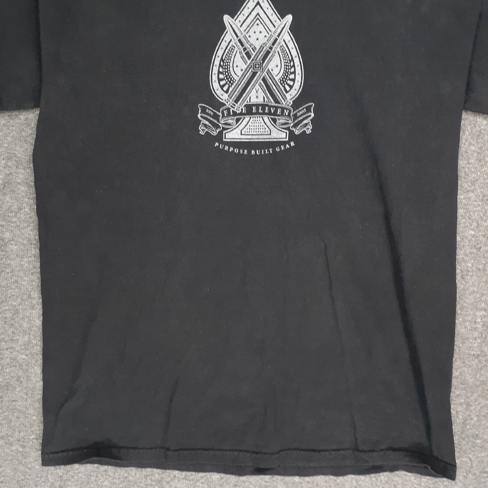 5.11 Tactical purpose built gear Shirt Adult L black Short Sleeve mens casual