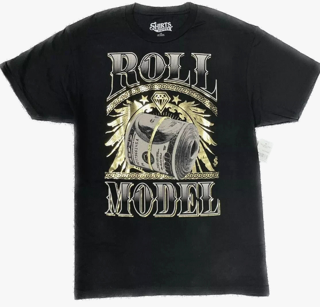 Men&rsquo;s T-shirt -100 DOLLAR BILL- Live Forever -Eternal Life, SCULL TEES BLACK-NEW