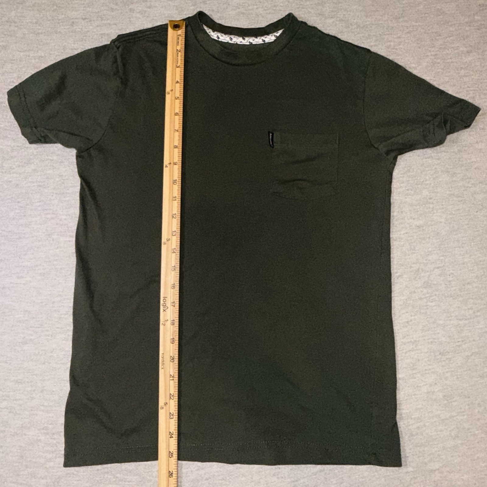 Tony Hawk Men&rsquo;s Short Sleeve Pocket T-Shirt – Olive Green – Size Small