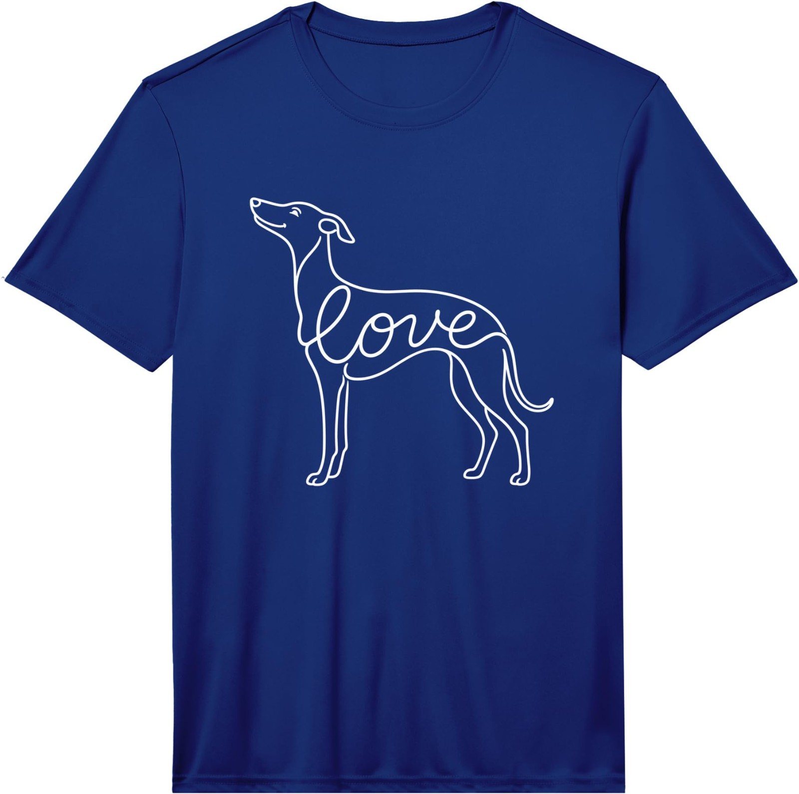 Whippet Minimalist Line Art Love Lover Performance T-Shirt