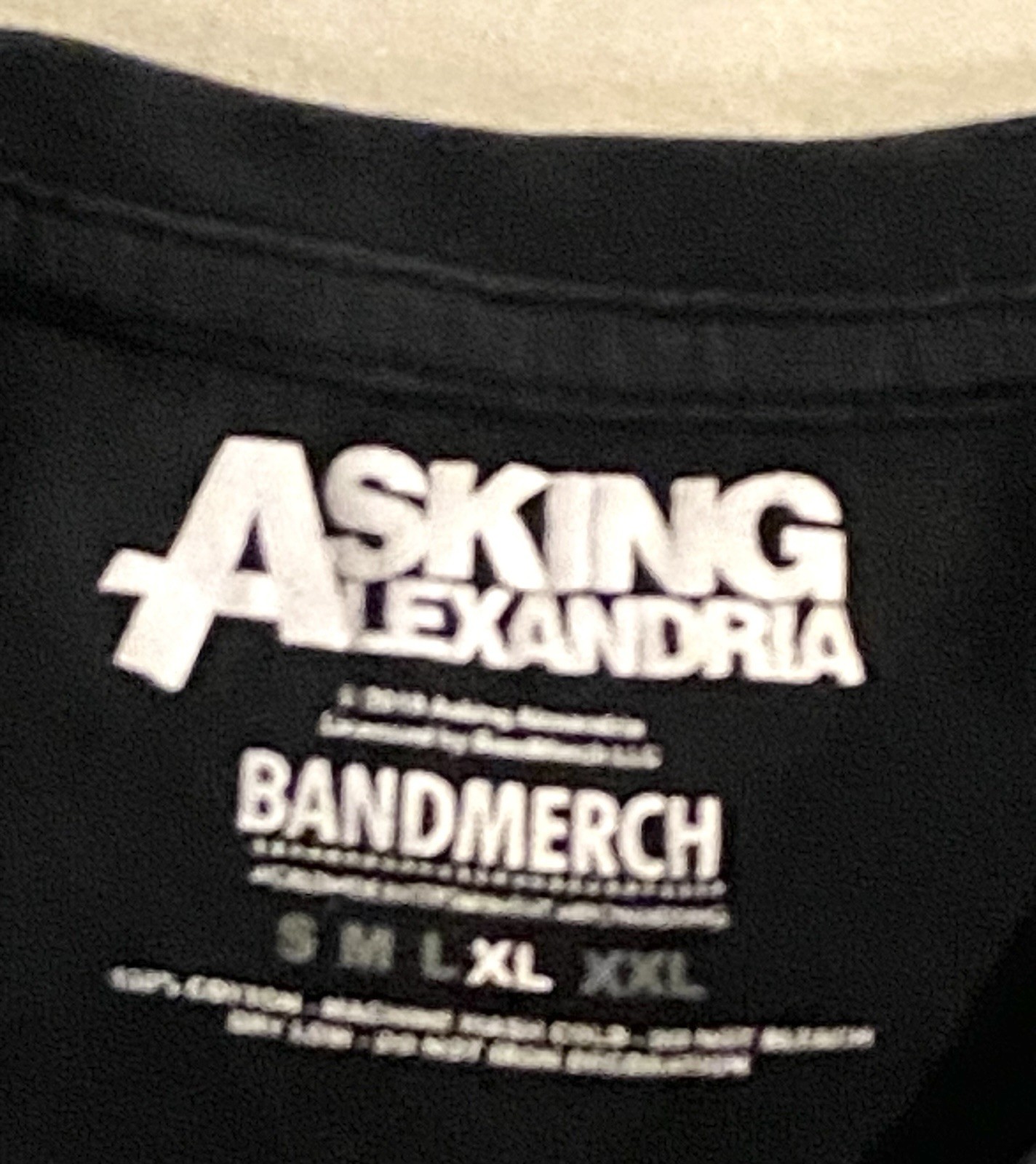 Asking Alexandria Coffin Girl Bandmerch Black Sleeveless Graphic Logo T-Shirt XL