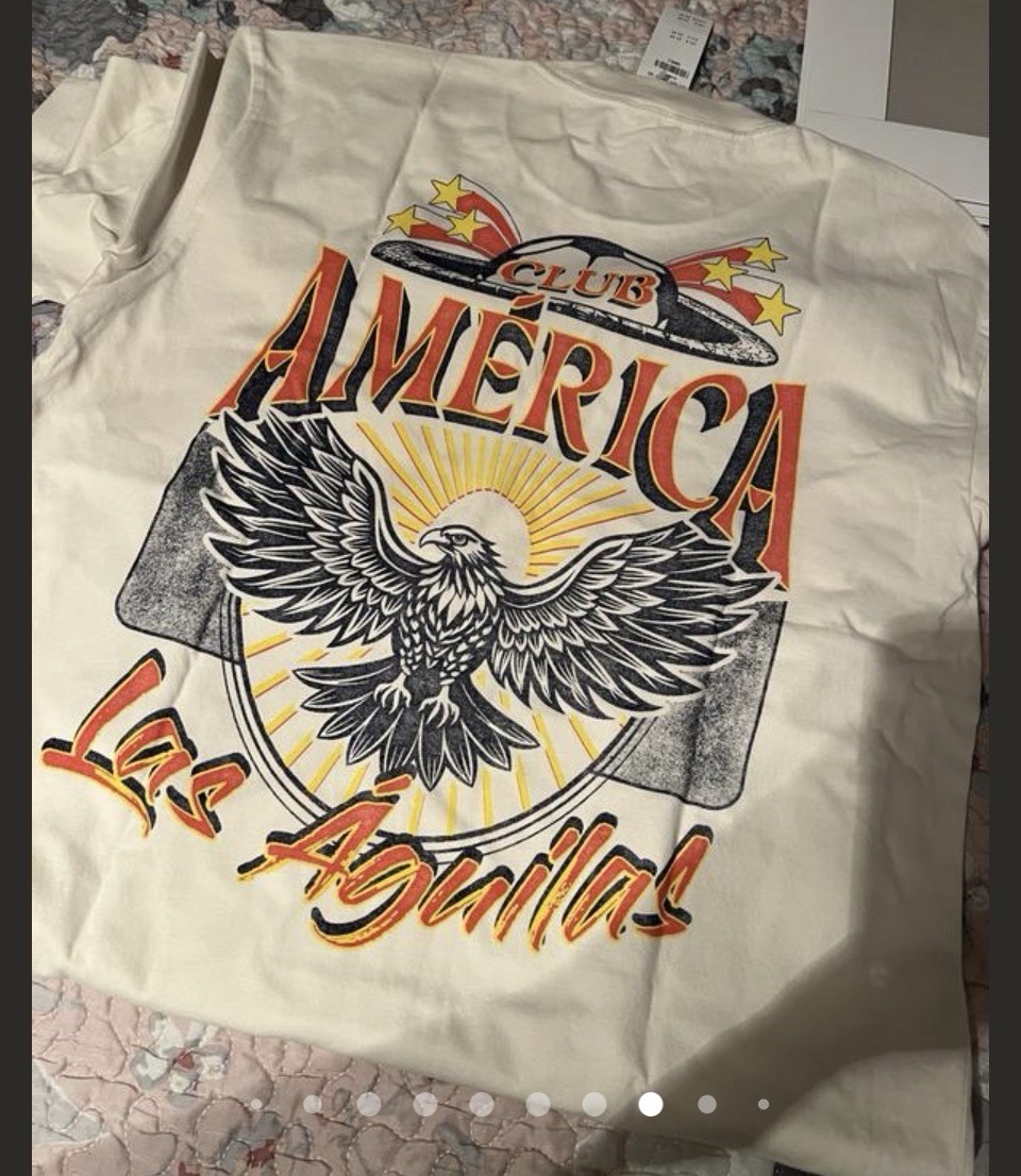 NWT Club America Los Aguilas Hollister Graphic Tee, 100% Cotton Men Small