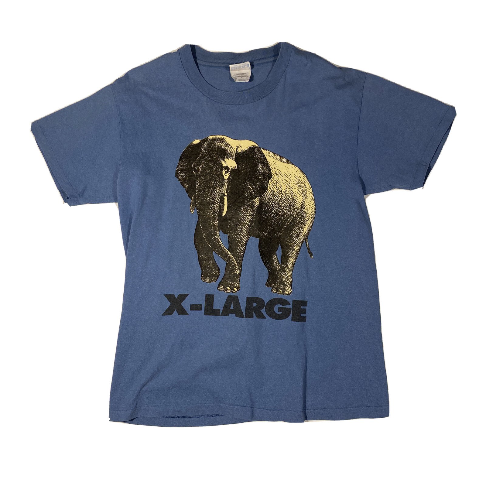 Hanes Beefy X-Large Elephant Blue T-Shirt Size Medium Lincoln Zoo