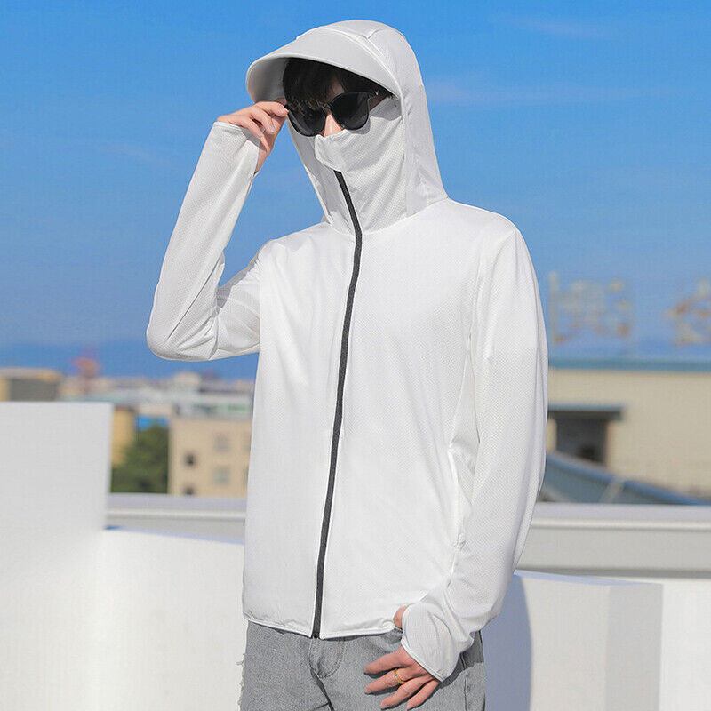 Upf 50+ Men&rsquo;s Long Sleeve Sun Skin Protection T-Shirt Outdoor Fishing Hoodies Us