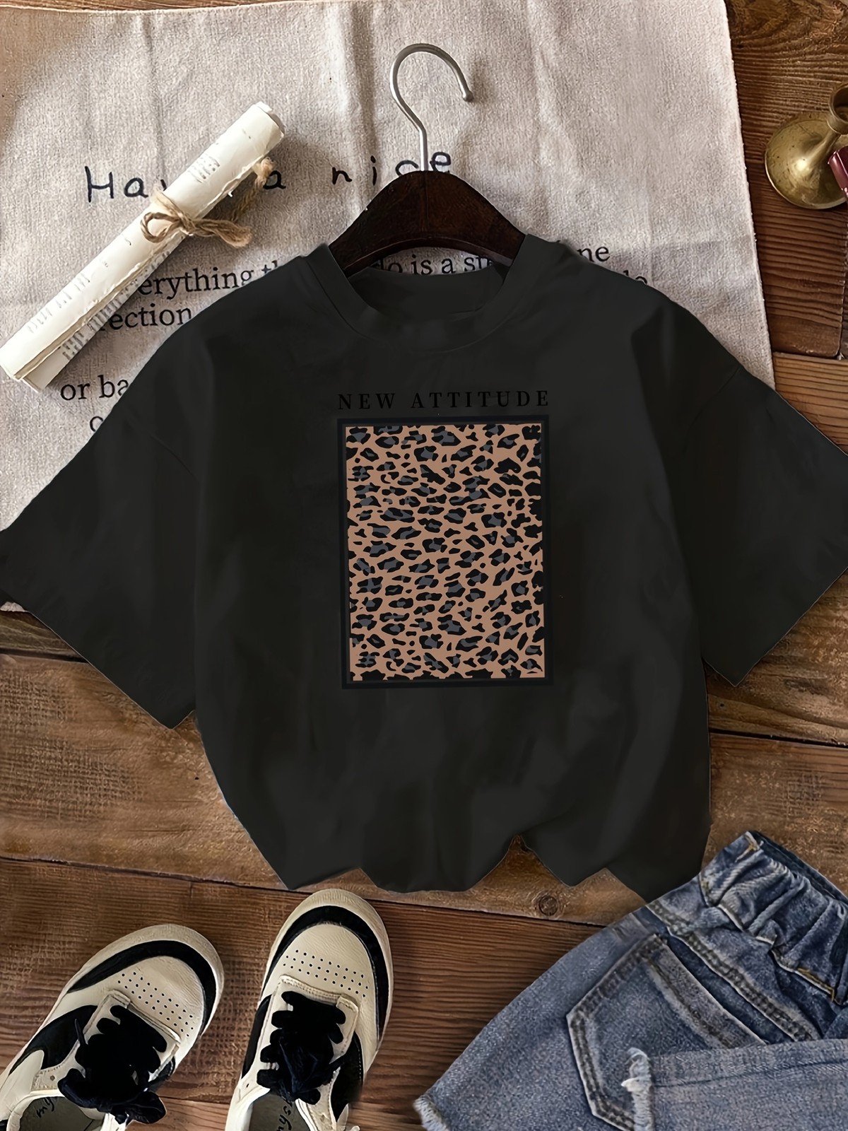 Women&rsquo;s Casual Sport Letter Print Round Neck Short Sleeve T-Shirt↗
