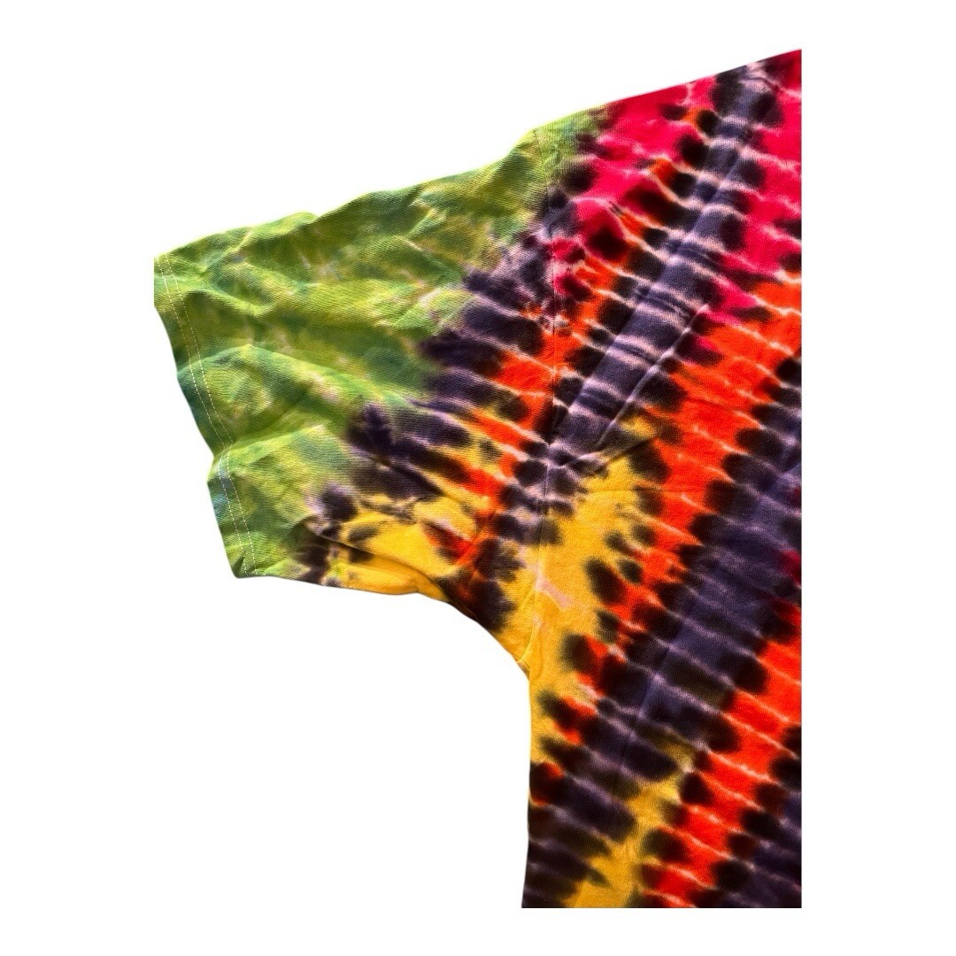 Mens Tie-Dye T-Shirt One Of A Kind Folk Art Colorful Xl New High-Quality