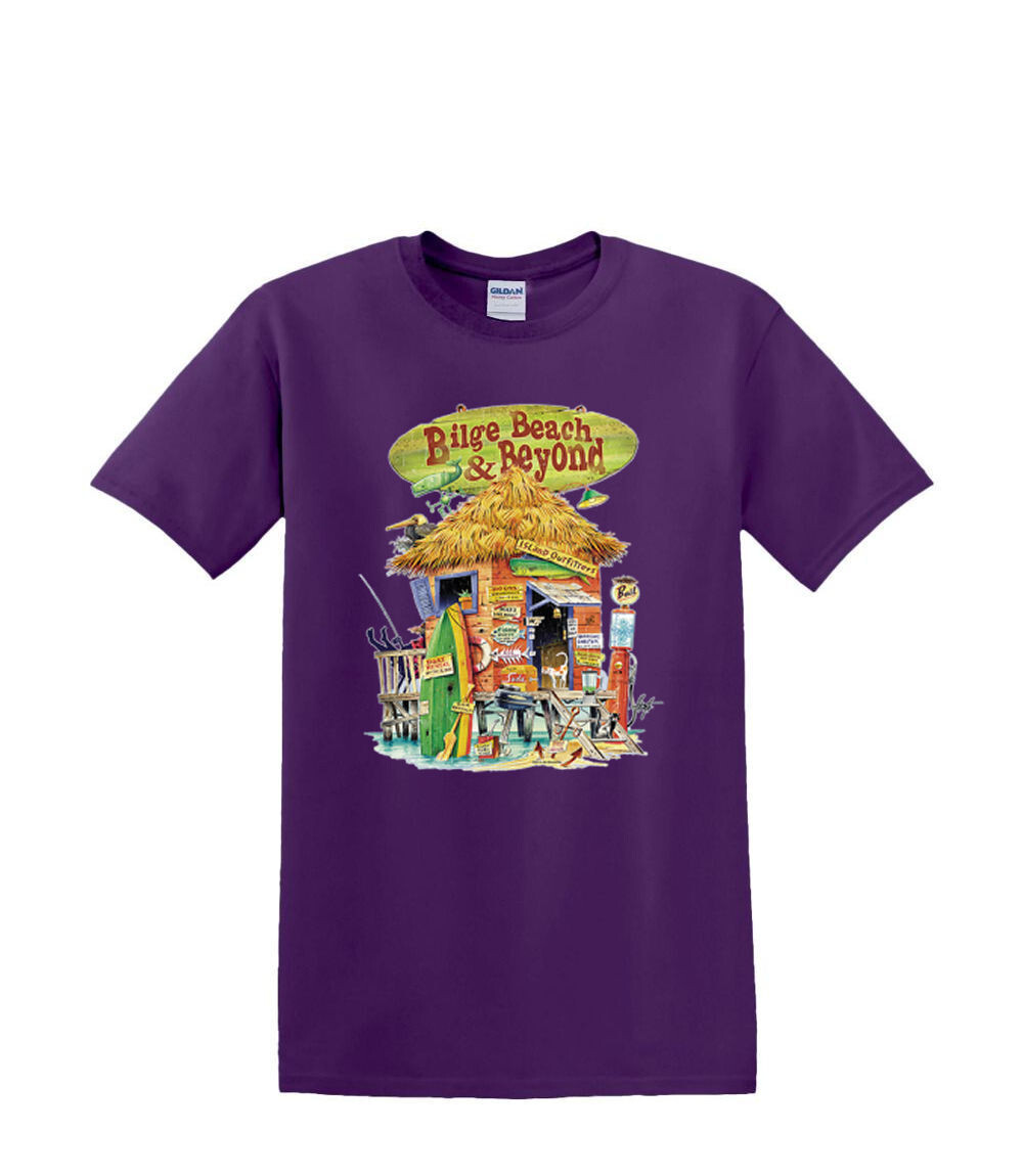 T-Shirt S to 2XL 3XL -BILGE BEACH bar resort tropical sand fun adult
