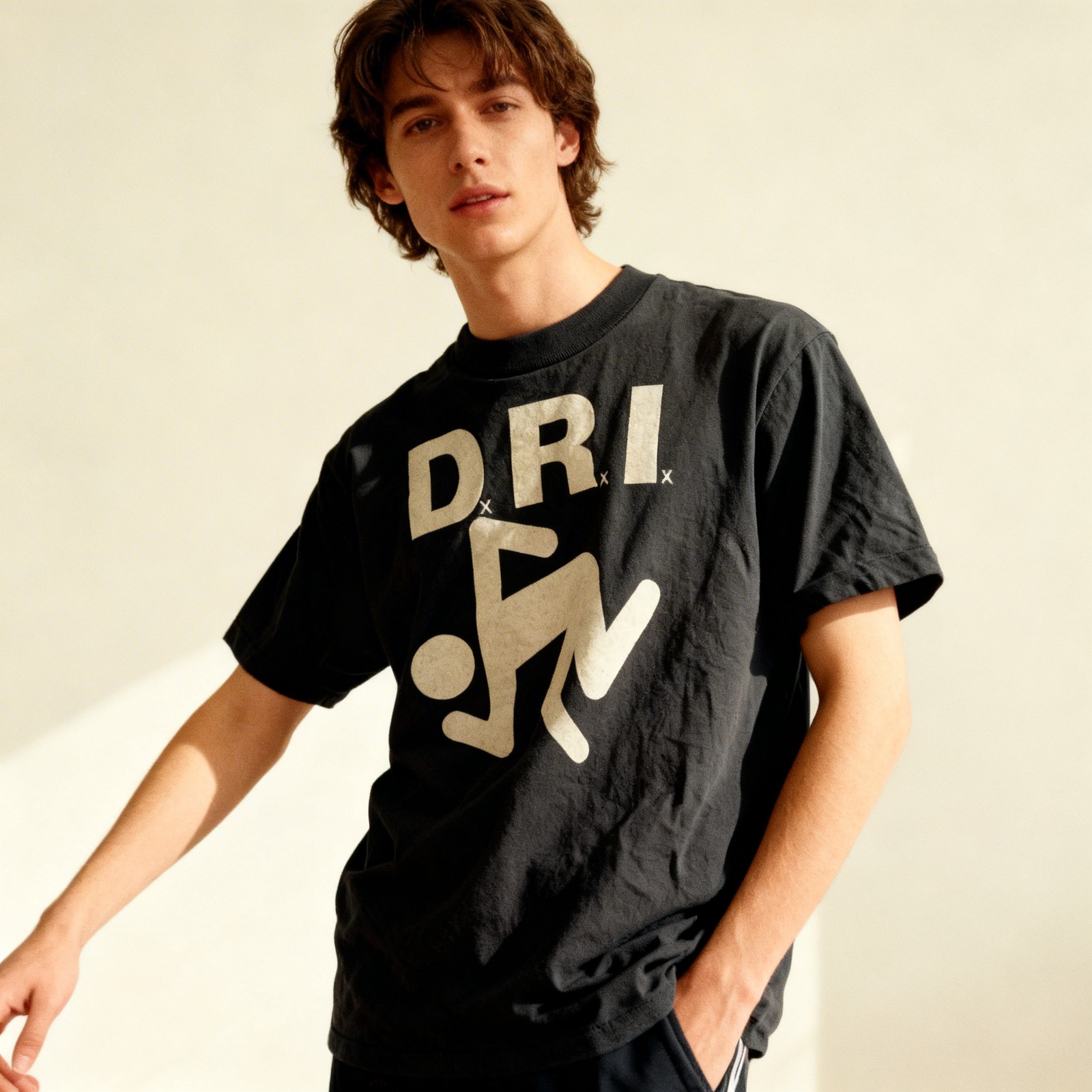 D.R.I. Logo Dirty Rotten Imbeciles rock band T Shirt Full Size S-5XL