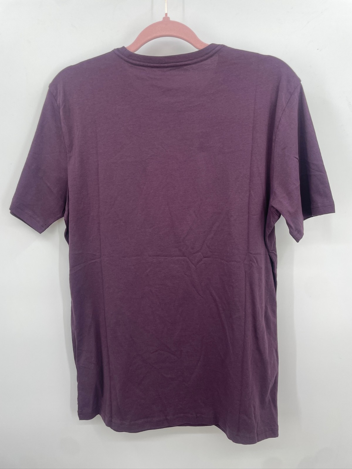 Pact Organic Cotton Mens Short Sleeve T-Shirt Plum Small NWOT