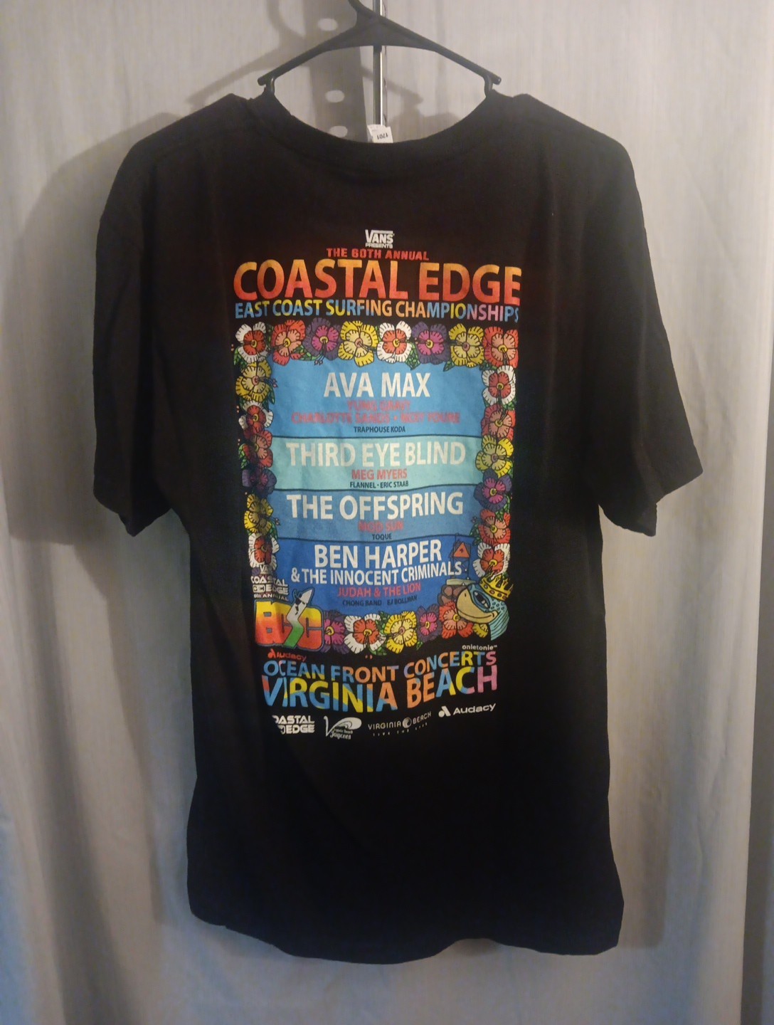 Vans Shirt Coastal Edge Surfing Championship 60th Annual Offspring … Large