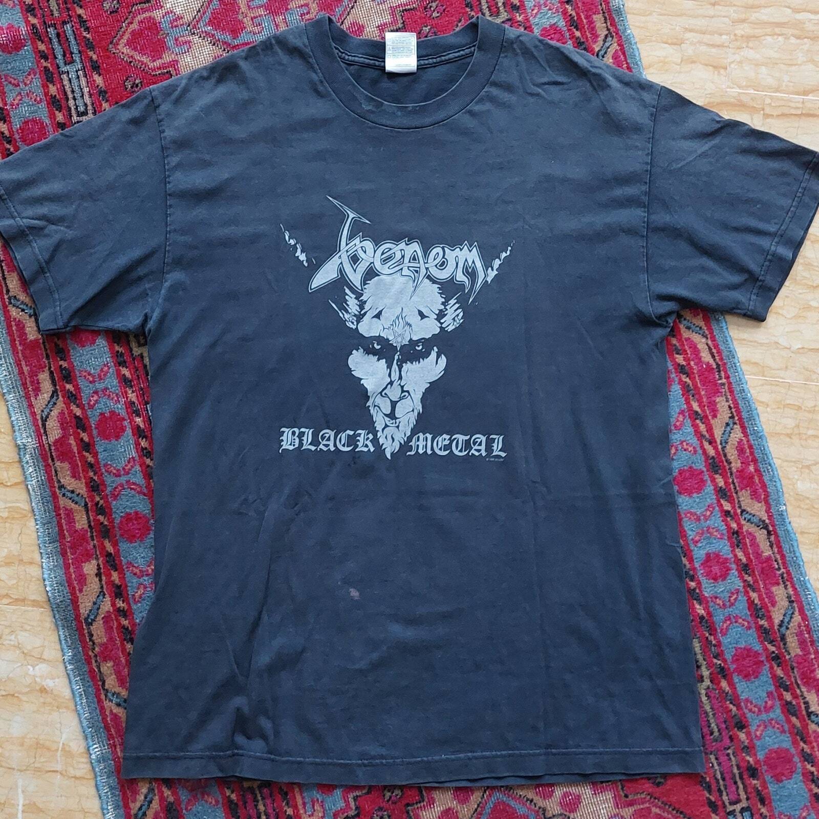 VENOM BLACK METAL &rsquo;98 t-shirt nera vintage cronos mantas abaddon culto Posseduto