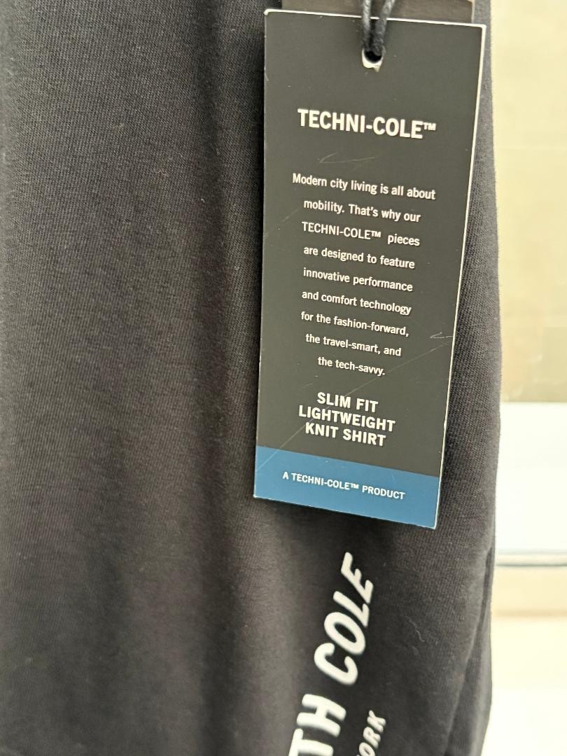 KENNETH COLE BLACK S/S STRETCH T-SHIRT SZ: 3XL NWT