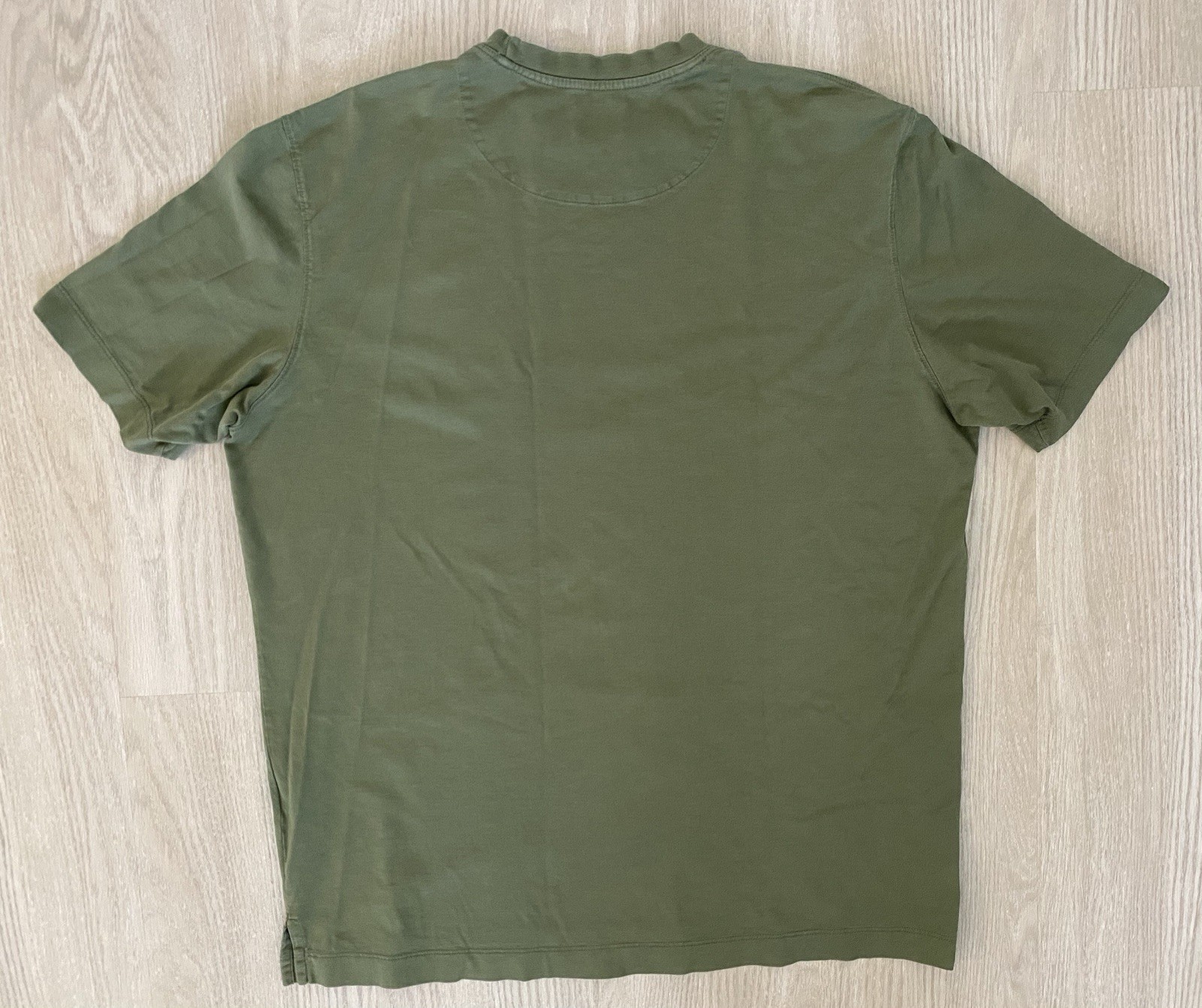 Left Coast Tee M11 Mens Green Classic Preppy Casual Pima Cotton T Shirt Sz Large