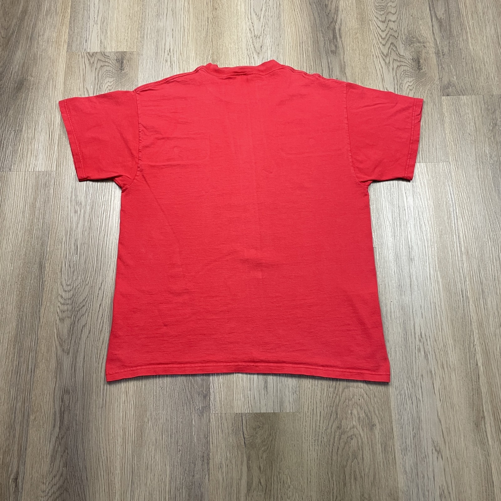 Vintage Chaz Monkey Face Shirt Mens XL Red Fruit of the Loom Graphic Tee 90s