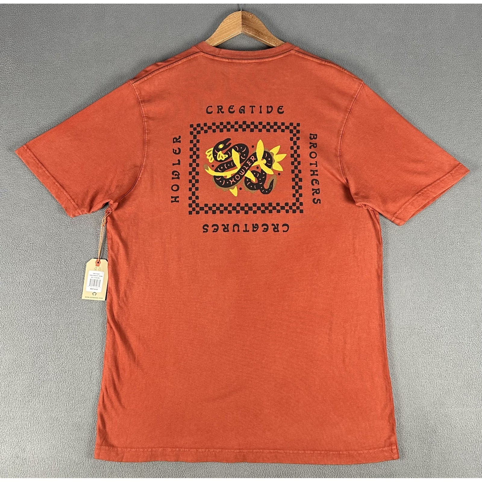 Howler Bros Shirt Large Terracotta Orange Creative Creatures Nature Outdoor New
