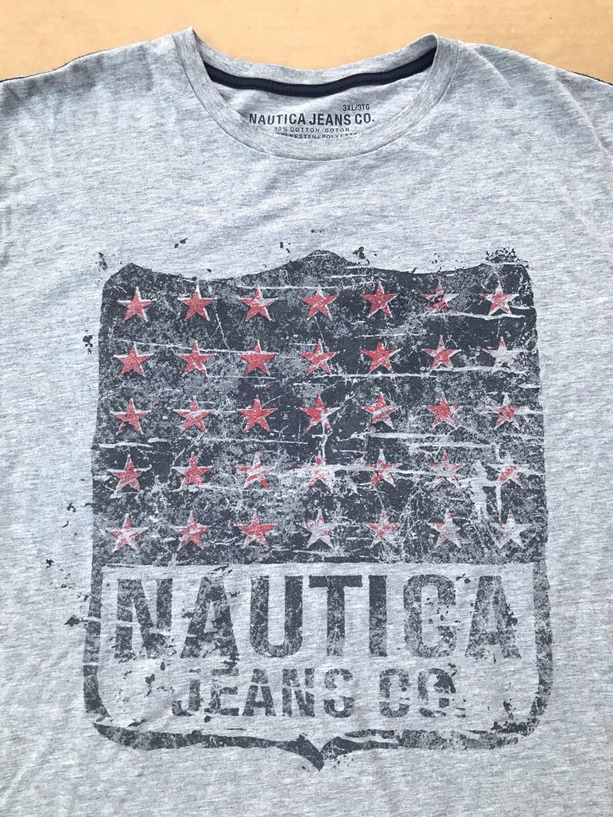 Nautica Jeans Company stars gray Tshirt 3XL real and genuine from USA seller