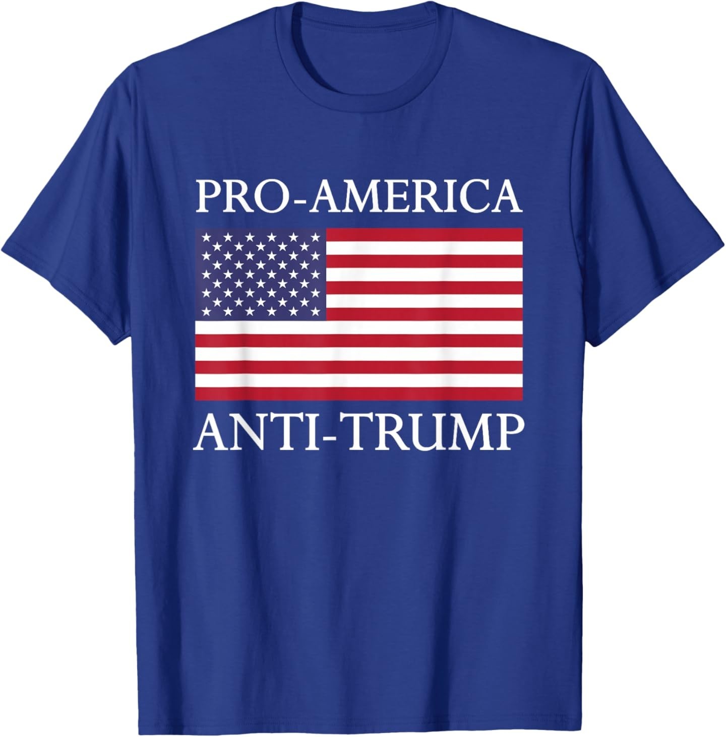 Pro-America Anti-Trump – American USA Flag Resist ROYAL BLUE T-Shirt