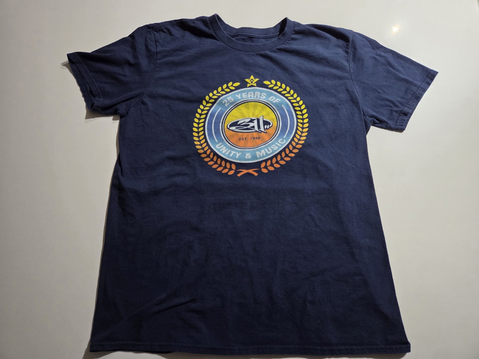 311 25th Anniversary T-Shirt Men&rsquo;s Large L Vintage Dark Blue Band Tee Official