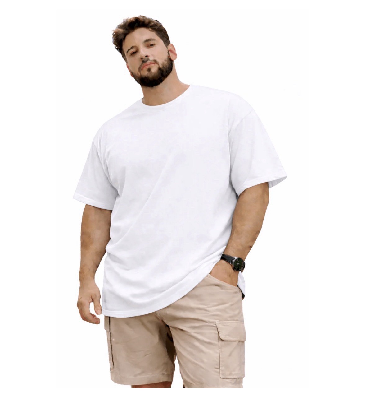 NWT Greystone Big & Tall Men&rsquo;s White T-Shirt , 8 XL