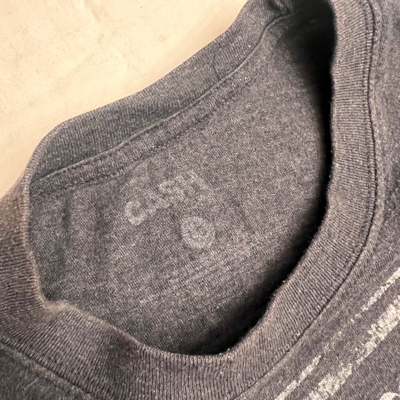 Johnny Cash Man in Charcoal Tshirt Mens Small
