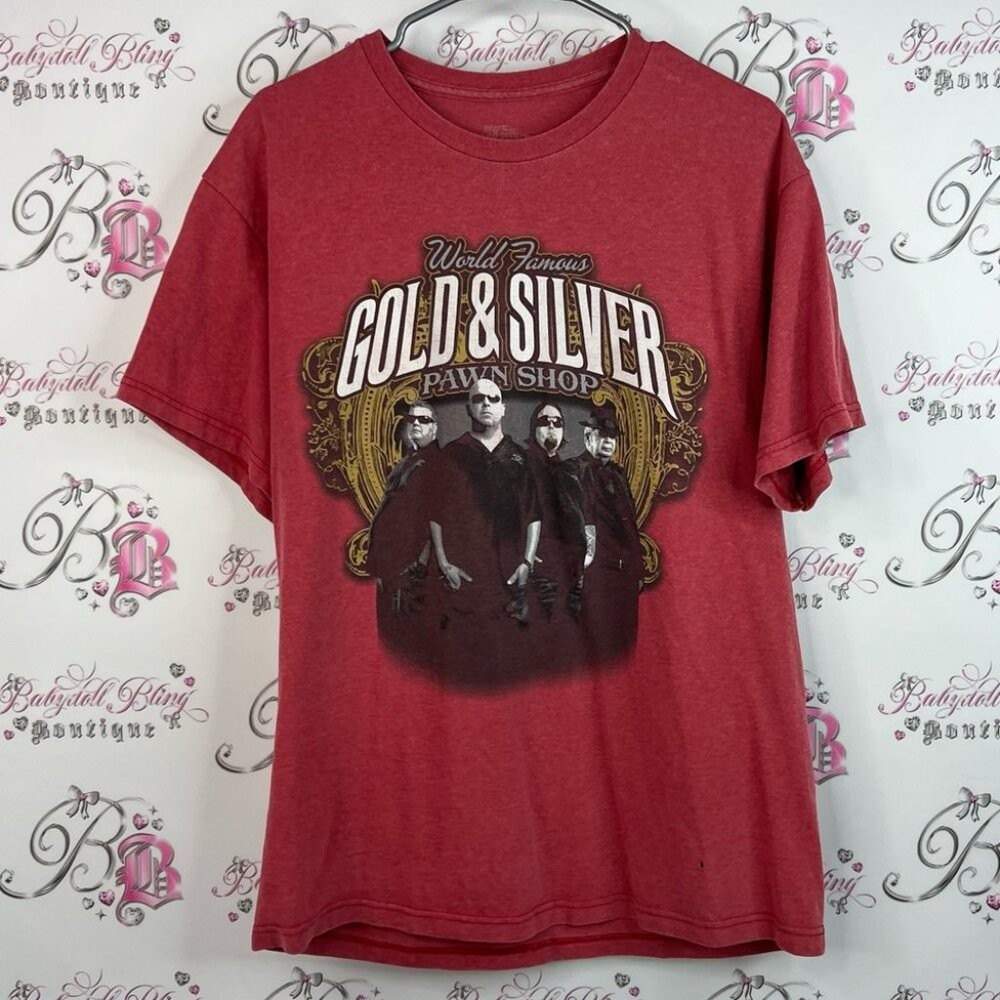 Pawn stars tshirt gold silver Red Graphic T-Shirt tv show world famous