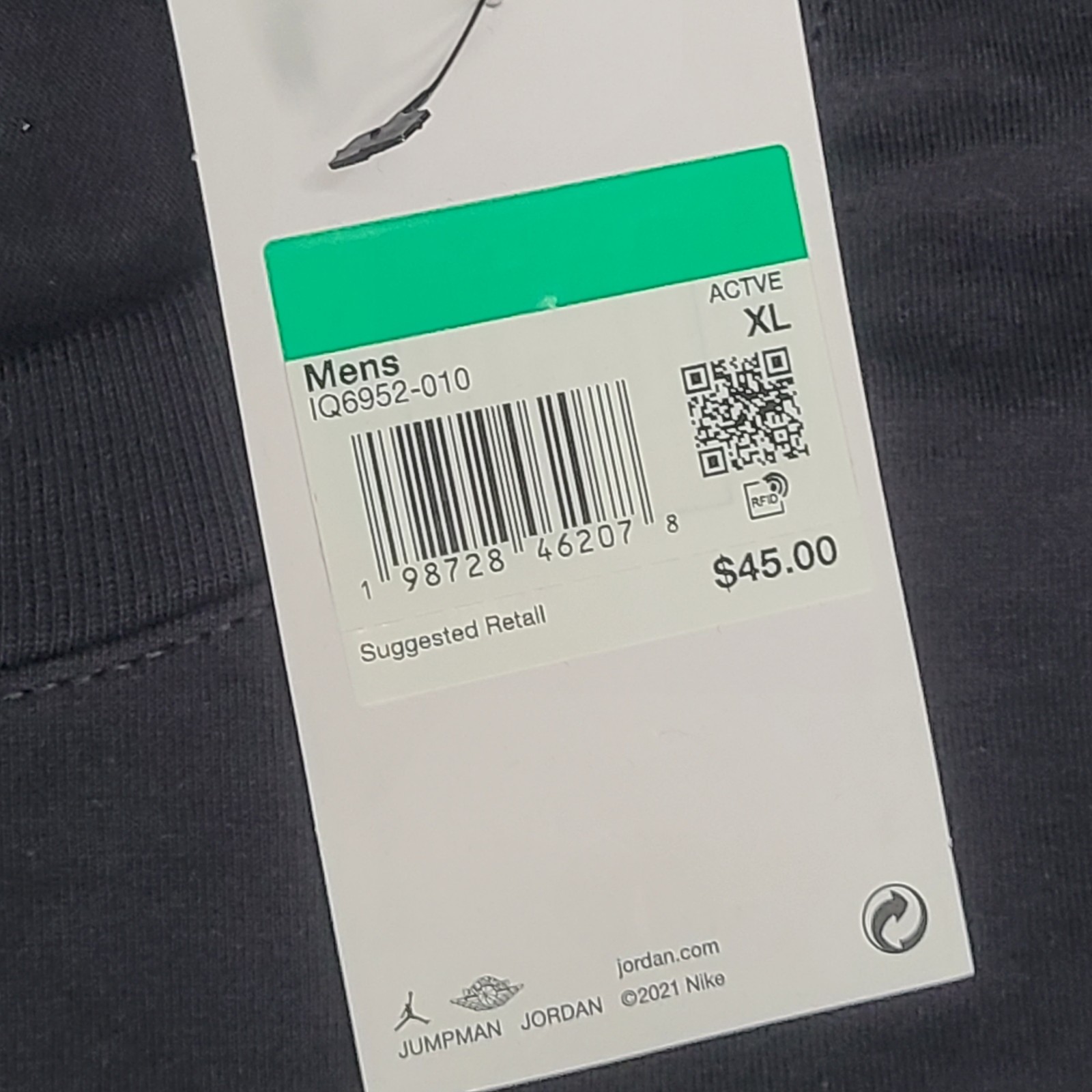 Jordan Shirt Mens XL Black AJ3 Pure Money Cash Jumpman Nike Air Cotton Tee