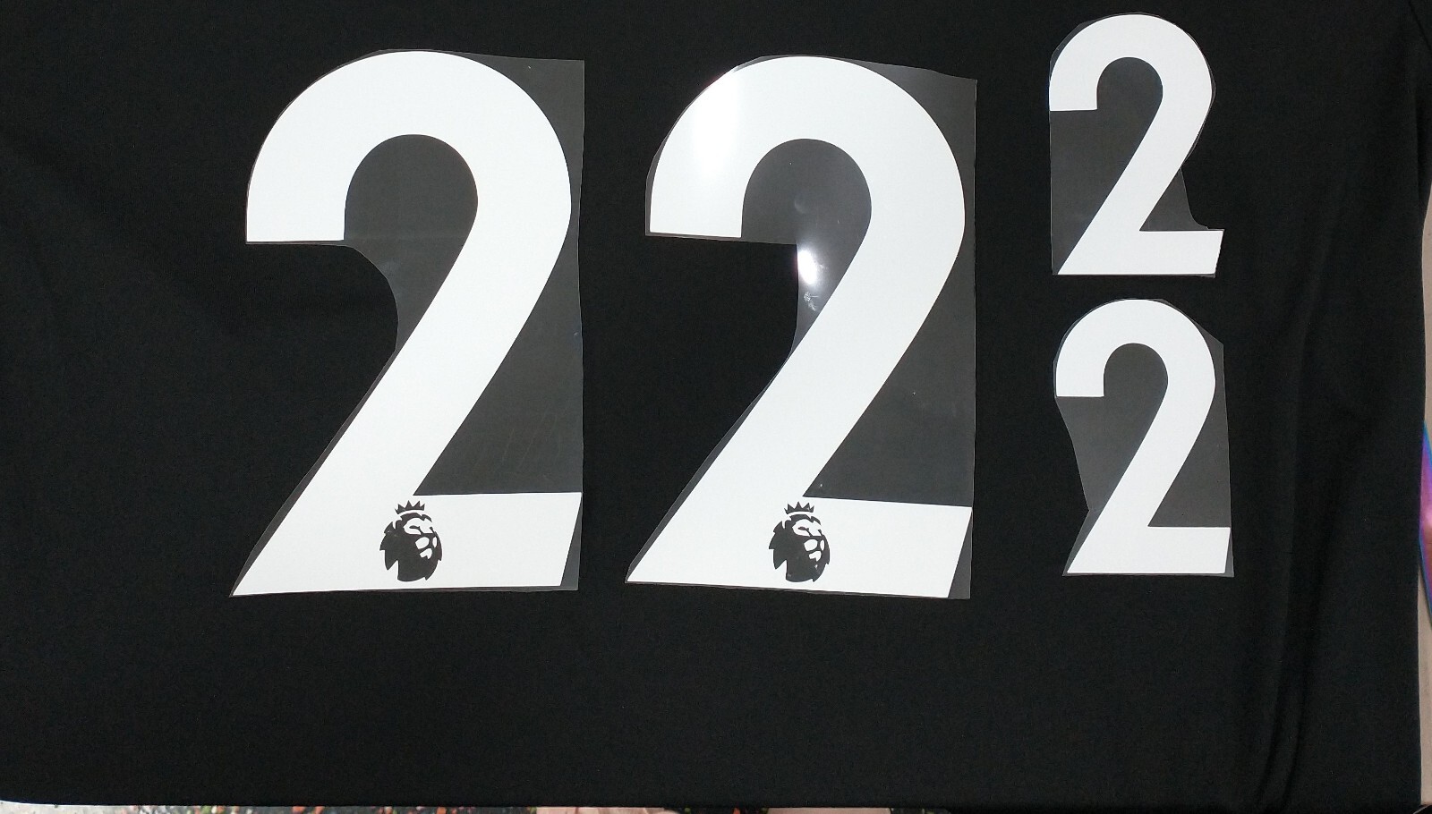 ENGLISH LEAGUE premier IRON ON heat press transfer numbers for soccer jersey epl