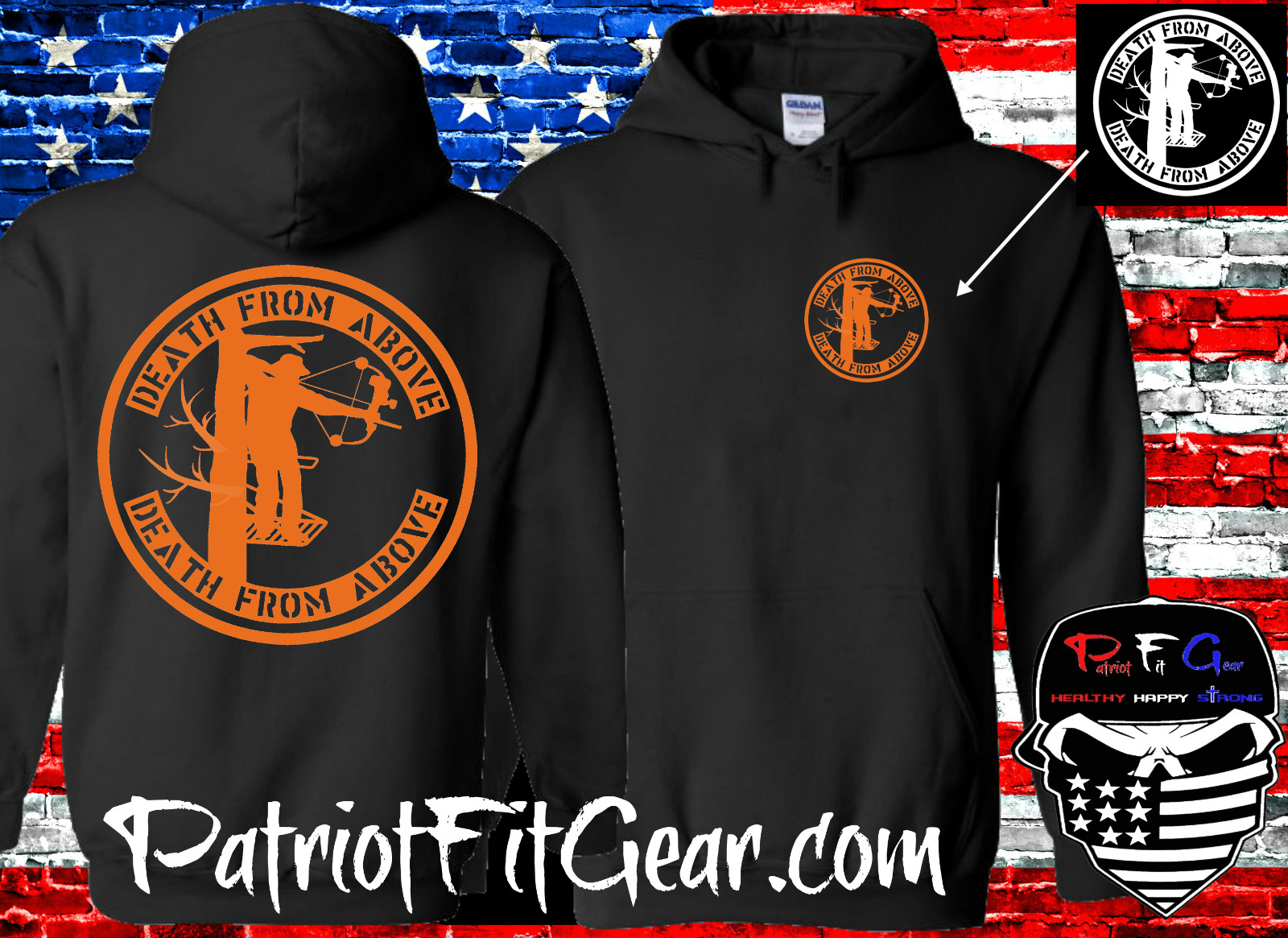 t-shirt,Bow Hunting,Death From Above,Buck Life,Deer Hunting,Custom Hoodie