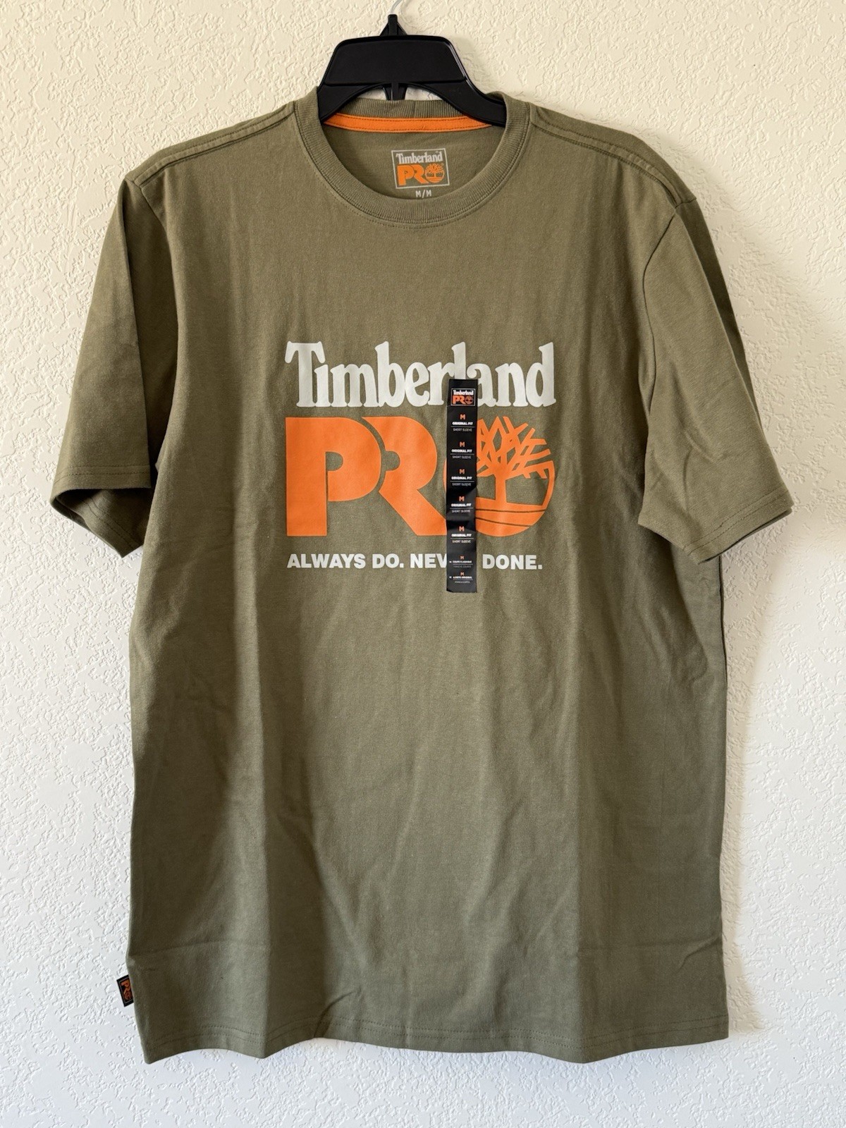 Men&rsquo;s Timberland PRO Core Logo T-Shirt Athletic Fit Green NWT Men&rsquo;s Size Medium